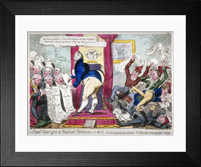 Framed Print : Loyal Addresss & Radical Petitions... 1819. Artist Framed Print : Loyal Addresss & Radical Petitions... 1819. Artist