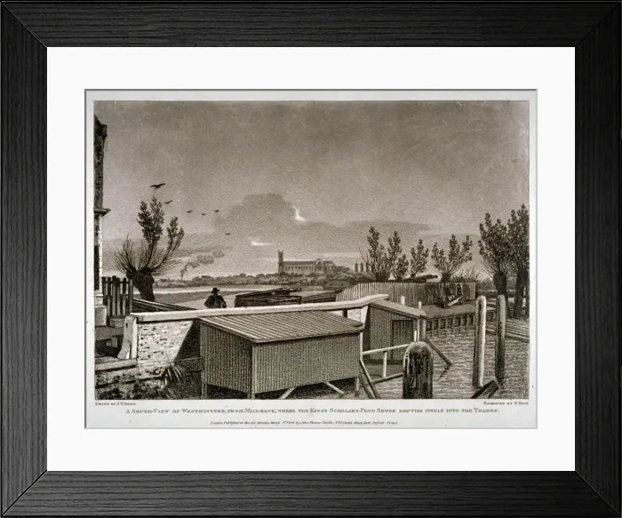 Framed Print : Westminster, London, 1808. Artist