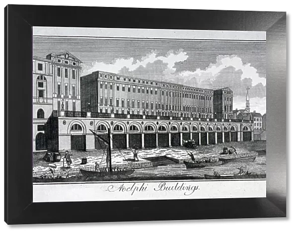 View of the Adelphi riverside development, Westminster, London, c1800