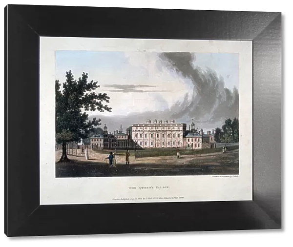 Buckingham House, Westminster, London, 1803. Artist: T Hall
