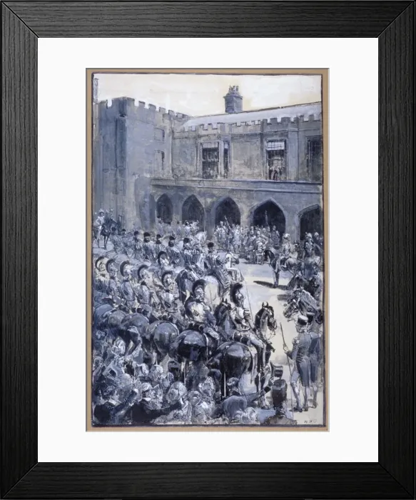 Framed Print : The proclamation of Queen Victoria at St Jamess Palace, Westminster, London, 1837 Framed Print : The proclamation of Queen Victoria at St Jamess Palace, Westminster, London, 1837
