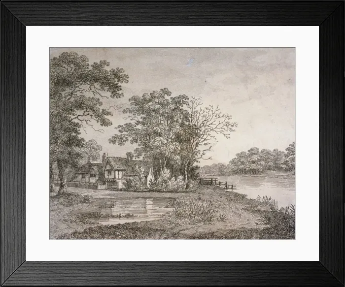 Framed Print : View of Cheesecake House in Hyde Park, London, 1795 Framed Print : View of Cheesecake House in Hyde Park, London, 1795