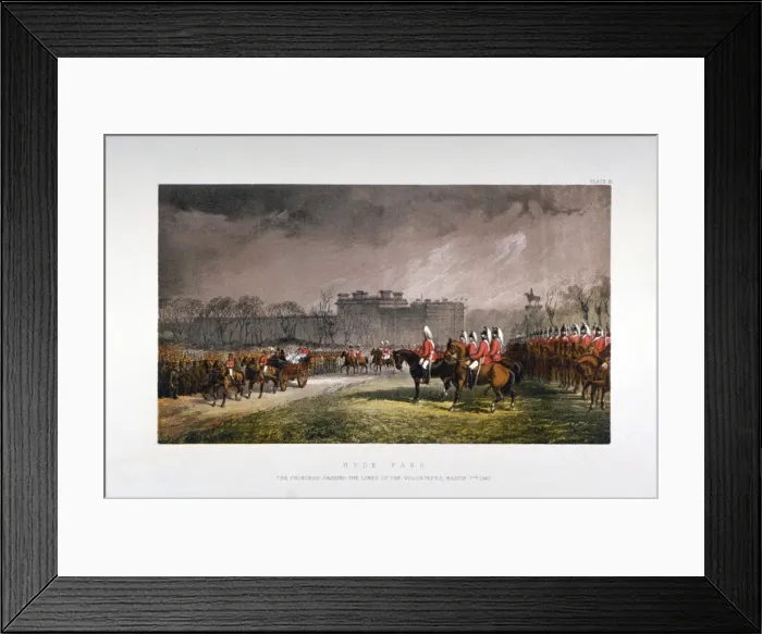 Framed Print : Hyde Park during a military review by Princess Alexandra, London, 1863 Framed Print : Hyde Park during a military review by Princess Alexandra, London, 1863