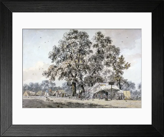Framed Print : Army camp in Hyde Park, London, c1780 Framed Print : Army camp in Hyde Park, London, c1780