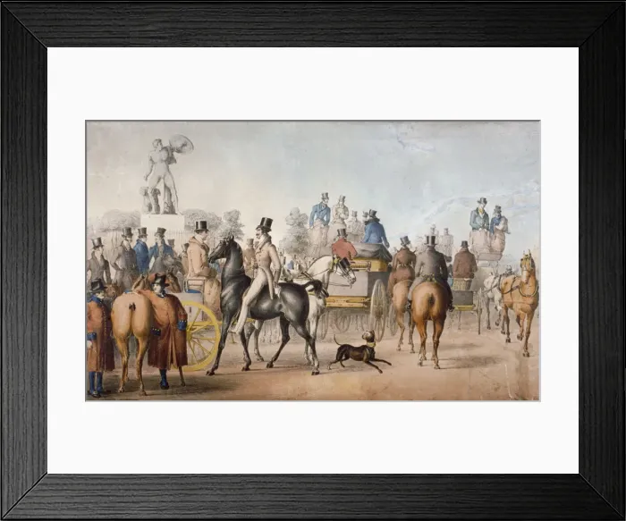 Framed Print : The Park. Twas post meridian half past four, c1827