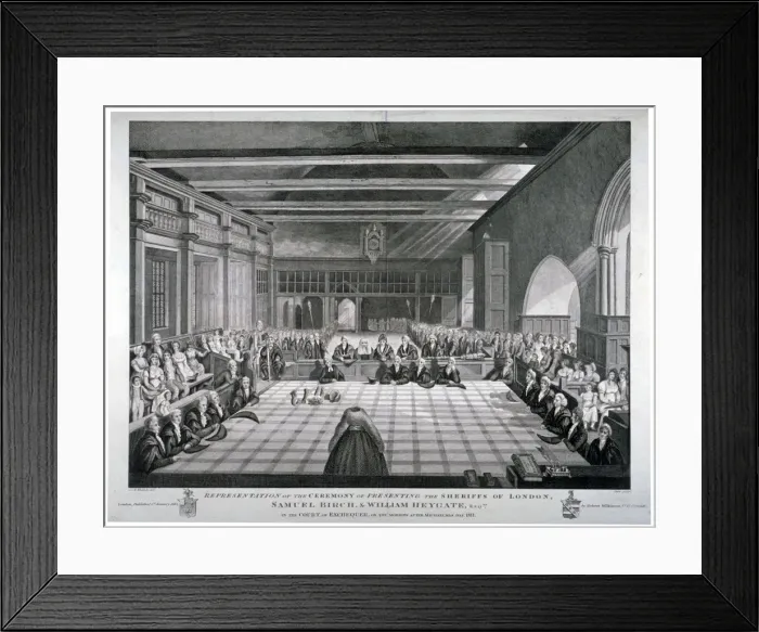 Framed Print : Ceremony in Westminster Hall, London, 1811. Artist Framed Print : Ceremony in Westminster Hall, London, 1811. Artist