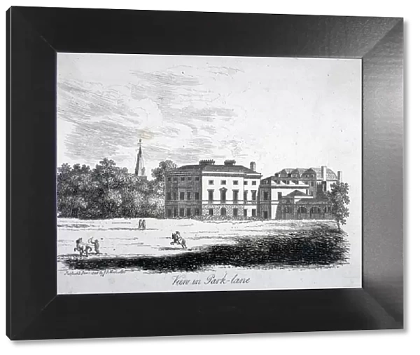 View of Park Lane, Westminster, London, 1808. Artist