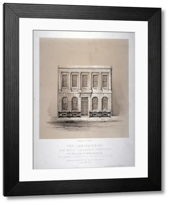 Framed Print : The laboratories of the Royal College of Chemistry, Hanover Square, Westminster, London, 1846 Framed Print : The laboratories of the Royal College of Chemistry, Hanover Square, Westminster, London, 1846
