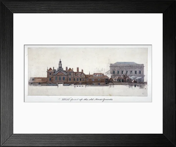 Framed Print : East front of Horse Guards, Westminster, London, c1749. Artist