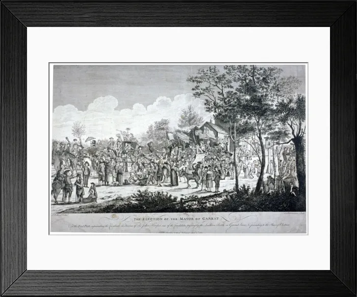 Framed Print : The Election of the Mayor of Garrat, 1782. Artist Framed Print : The Election of the Mayor of Garrat, 1782. Artist