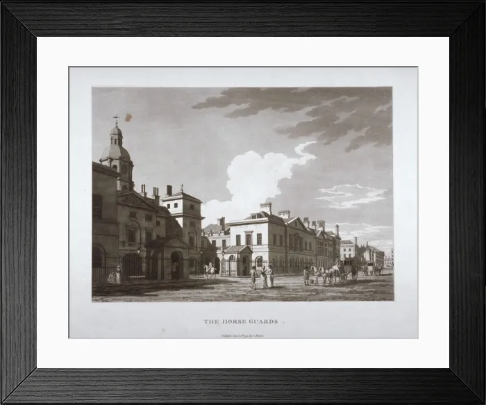 Framed Print : Horse Guards, Westminster, London, 1794. Artist Framed Print : Horse Guards, Westminster, London, 1794. Artist