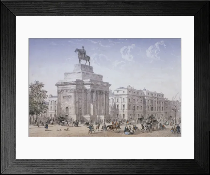 Framed Print : Hyde Park Corner, Westminster, London, c1860. Artist Framed Print : Hyde Park Corner, Westminster, London, c1860. Artist