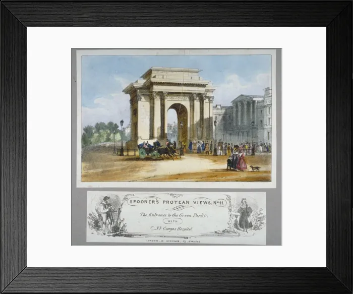 Framed Print : Hyde Park Corner, London, c1835. Artist: William Framed Print : Hyde Park Corner, London, c1835. Artist: William