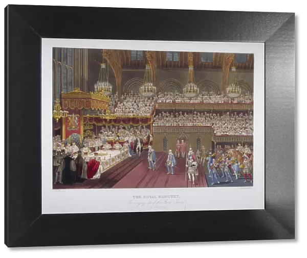 Coronation banquet of King George IV, Westminster Hall, London, 1821 (1824)