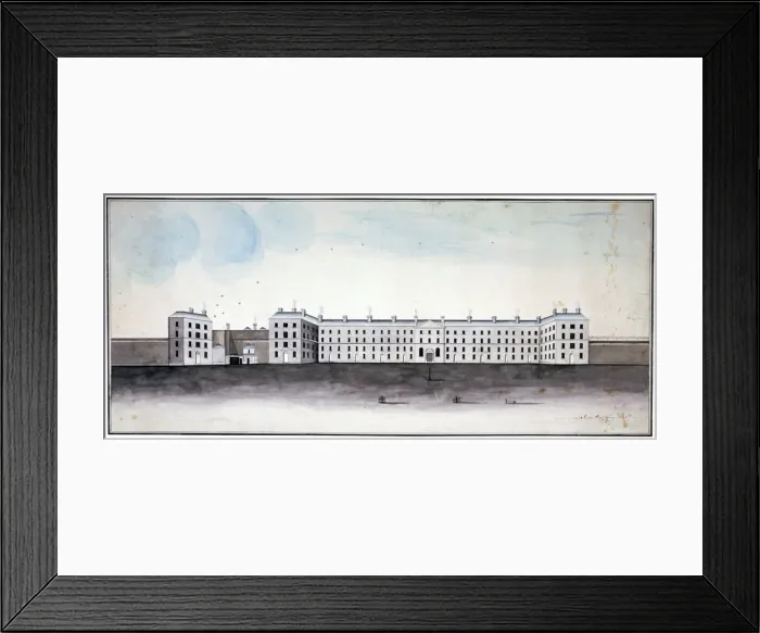 Framed Print : Kings Bench Prison, Southwark, London, c1800. Artist Framed Print : Kings Bench Prison, Southwark, London, c1800. Artist
