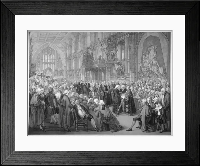 Framed Print : Interior of the Guildhall, City of London, 1782 Framed Print : Interior of the Guildhall, City of London, 1782