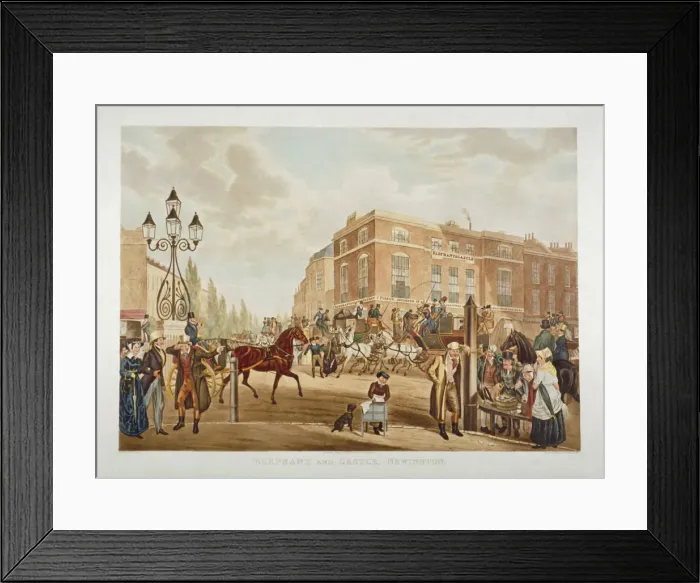 Framed Print : The Elephant and Castle Inn, Newington Butts, Southwark, London, 1826 Framed Print : The Elephant and Castle Inn, Newington Butts, Southwark, London, 1826