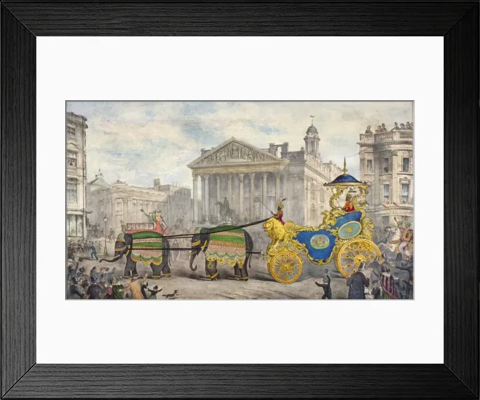 Framed Print : Edwin Hughes passing the Royal Exchange, City of London, 1847 Framed Print : Edwin Hughes passing the Royal Exchange, City of London, 1847