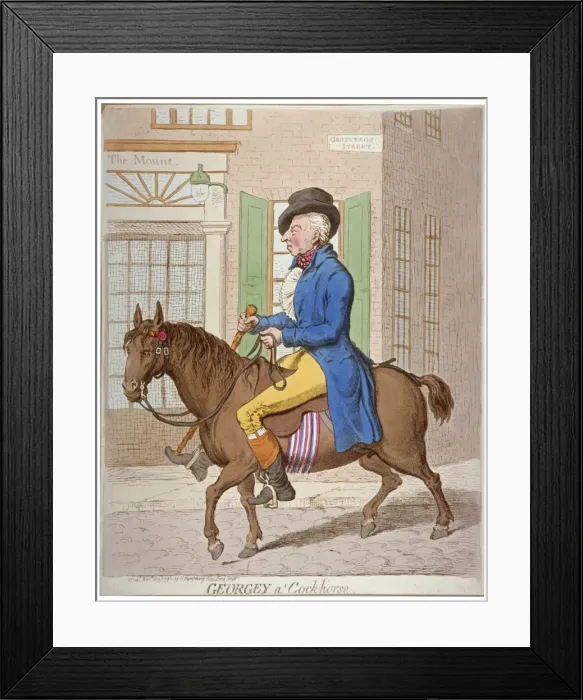 Framed Print : Georgey a cock-horse, 1851 Framed Print : Georgey a cock-horse, 1851