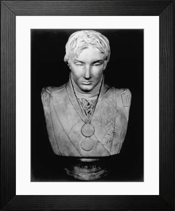 Framed Print : Portrait bust of Viscount Horatio Nelson, British naval commander, 1797 Framed Print : Portrait bust of Viscount Horatio Nelson, British naval commander, 1797