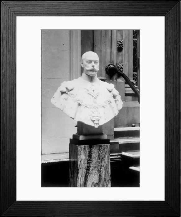 Framed Print : Portrait bust of King George V, 1914. Artist: George Frampton Framed Print : Portrait bust of King George V, 1914. Artist: George Frampton
