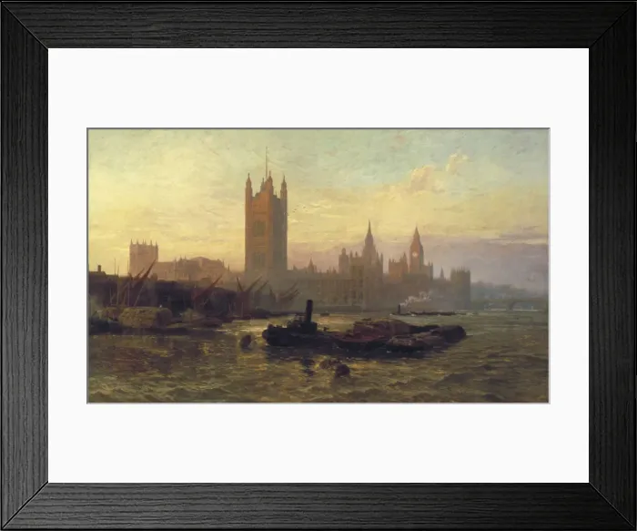 Framed Print : The Palace of Westminster, 1892. Artist: George Vicat Cole Framed Print : The Palace of Westminster, 1892. Artist: George Vicat Cole