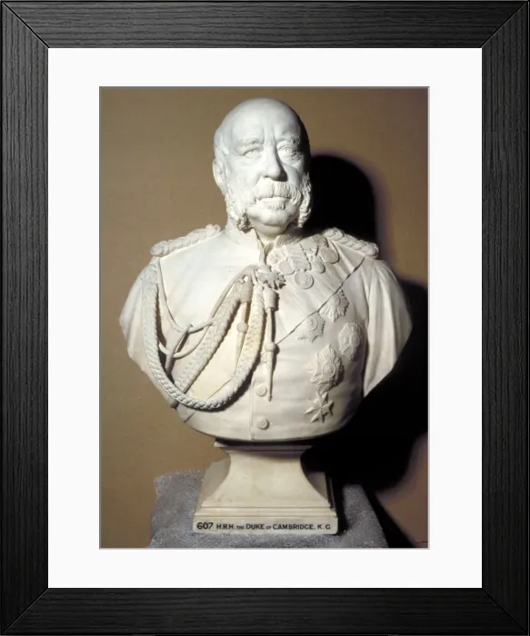 Framed Print : Portrait bust of the Duke of Cambridge, British soldier, 1898 Framed Print : Portrait bust of the Duke of Cambridge, British soldier, 1898