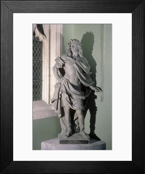 Framed Print : Statue of King Charles II, 17th century. Artist: Artus Quellinus I Framed Print : Statue of King Charles II, 17th century. Artist: Artus Quellinus I