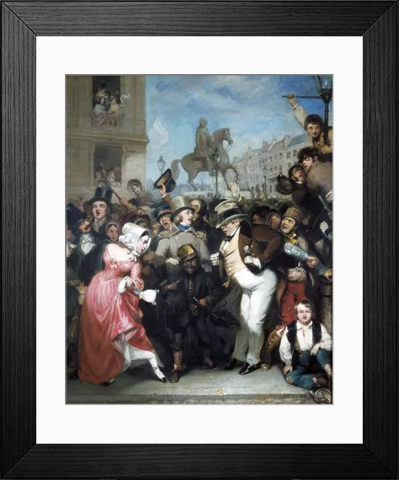 Framed Print : The Crowd, 1847. Artist: Robert William Buss Framed Print : The Crowd, 1847. Artist: Robert William Buss
