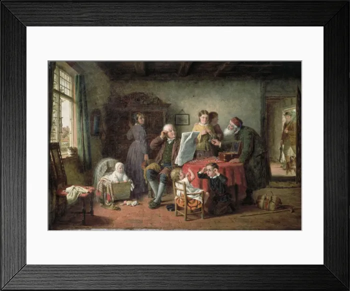 Framed Print : Try this pair, 1864. Artist: Frederick Daniel Hardy Framed Print : Try this pair, 1864. Artist: Frederick Daniel Hardy