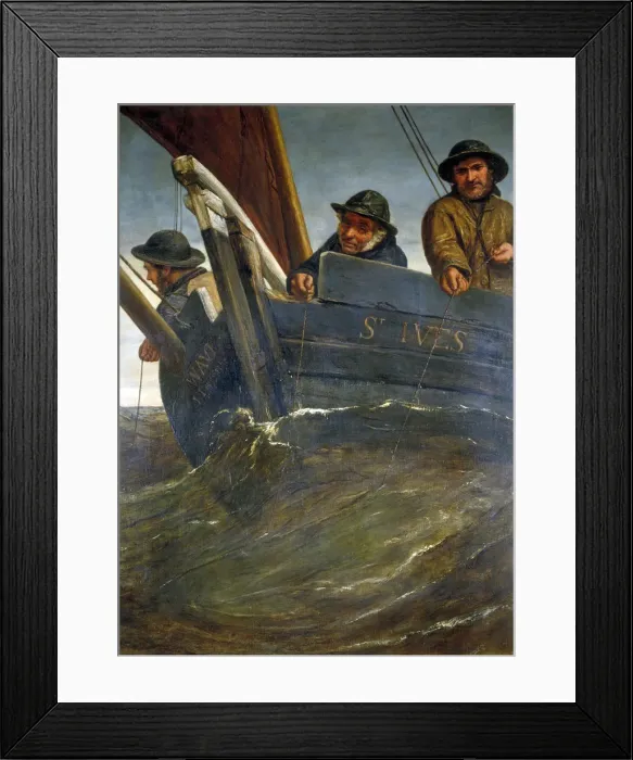 Framed Print : Deep Sea Fishing, 1864. Artist: James Clarke Hook Framed Print : Deep Sea Fishing, 1864. Artist: James Clarke Hook