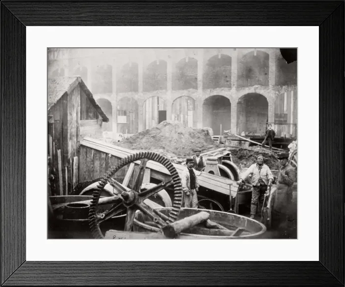 Framed Print : Construction of Holborn Viaduct, City of London, 1869. Artist: Henry Dixon Framed Print : Construction of Holborn Viaduct, City of London, 1869. Artist: Henry Dixon