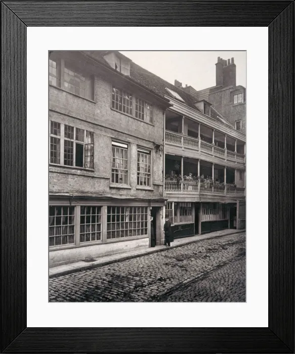 Framed Print : The George Inn, Borough High Street, Southwark, London, 1881. Artist: Henry Dixon Framed Print : The George Inn, Borough High Street, Southwark, London, 1881. Artist: Henry Dixon