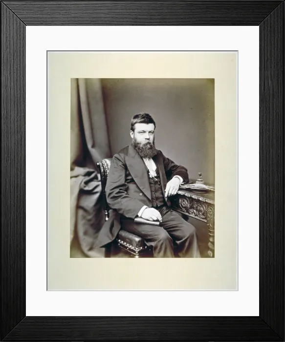 Framed Print : TC Fendick, Master of the Worshipful Company of Glaziers wearing his Masters badge, c1865