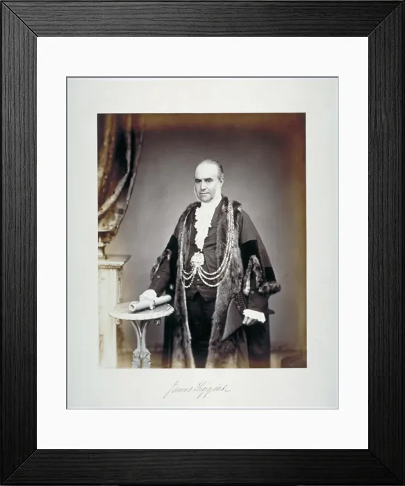 Framed Print : James Figgins, Sheriff of London, in shrieval costume, c1865. Artist: Maull & Co Framed Print : James Figgins, Sheriff of London, in shrieval costume, c1865. Artist: Maull & Co