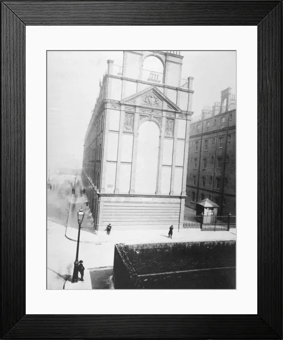 Framed Print : Exterior view of newly erected artizan dwellings in Artizan Street, City of London, c1880 Framed Print : Exterior view of newly erected artizan dwellings in Artizan Street, City of London, c1880