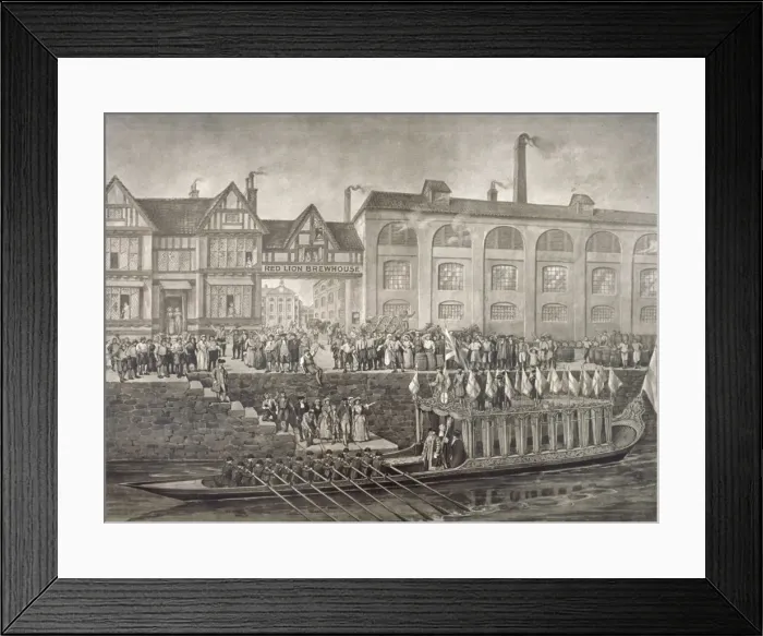 Framed Print : The Lord Mayor departing for Westminster, St Katherines Way, London, 1703 (c1850(?)) Framed Print : The Lord Mayor departing for Westminster, St Katherines Way, London, 1703 (c1850(?))