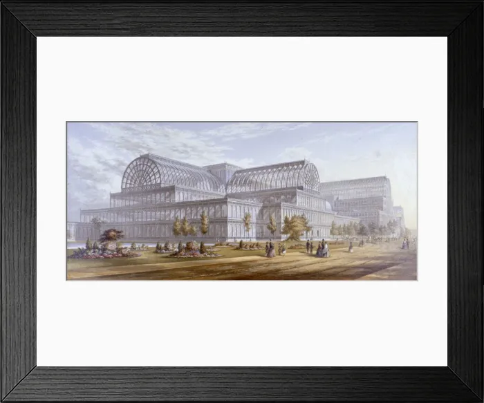 Framed Print : View of the Crystal Palace and its surrounding park, Sydenham, Bromley, London, 1854 Framed Print : View of the Crystal Palace and its surrounding park, Sydenham, Bromley, London, 1854