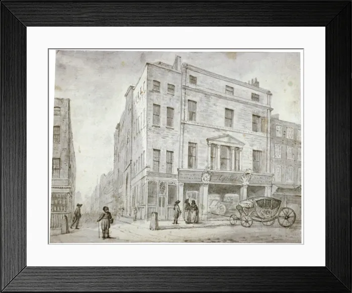 Framed Print : Long Acre, Westminster, London, 1783. Artist: John Miller Framed Print : Long Acre, Westminster, London, 1783. Artist: John Miller
