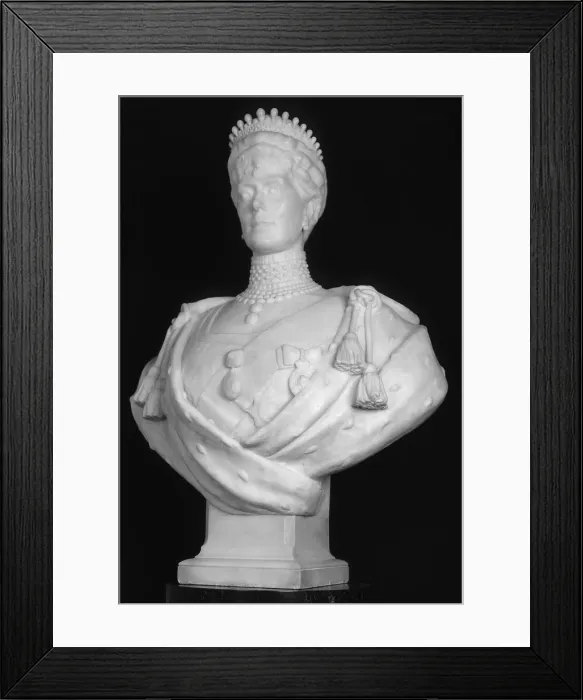 Framed Print : Bust of Queen Mary, consort of King George V, 1914. Artist: George Frampton Framed Print : Bust of Queen Mary, consort of King George V, 1914. Artist: George Frampton