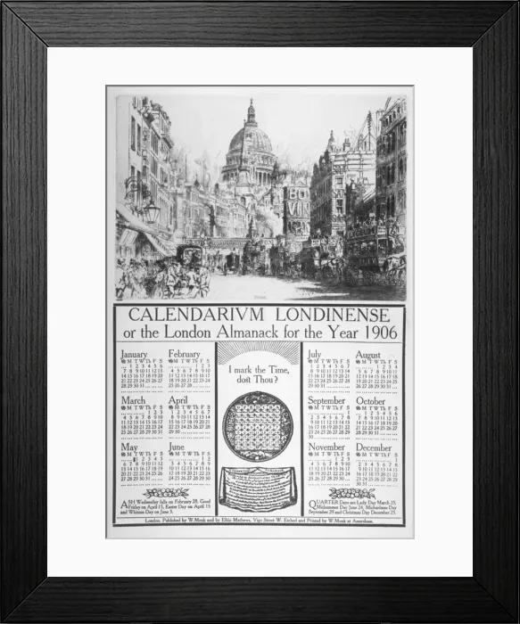 Framed Print : St Pauls Cathedral and Fleet Street, City of London, 1905. Artist: William Monk Framed Print : St Pauls Cathedral and Fleet Street, City of London, 1905. Artist: William Monk
