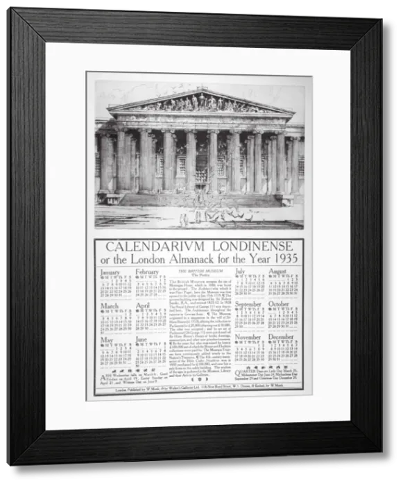 Framed Print : British Museum, Holborn, London, 1934. Artist: William Monk Framed Print : British Museum, Holborn, London, 1934. Artist: William Monk