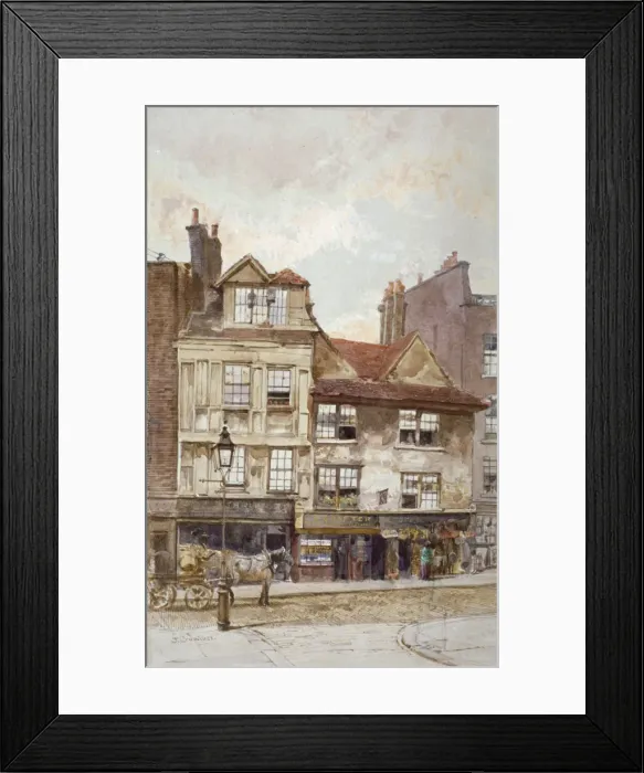 Framed Print : View of nos 87-89 Drury Lane, Westminster, London, c1880. Artist: John Crowther Framed Print : View of nos 87-89 Drury Lane, Westminster, London, c1880. Artist: John Crowther