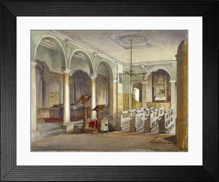 Framed Print : Interior of the chapel at Emanuel Hospital almshouses, Buckingham Gate, Westminster, London, 1886 Framed Print : Interior of the chapel at Emanuel Hospital almshouses, Buckingham Gate, Westminster, London, 1886