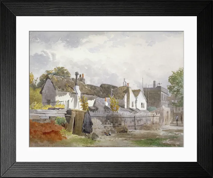 Framed Print : Sindercombes Cottage, Shepherds Bush, Hammersmith, London, 1890 Framed Print : Sindercombes Cottage, Shepherds Bush, Hammersmith, London, 1890