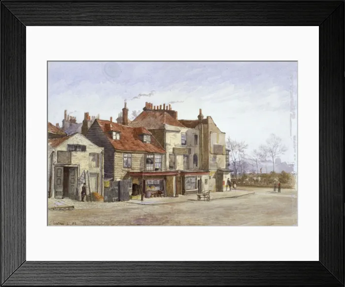 Framed Print : View of Lawrence Street, Chelsea, London, 1882. Artist: John Crowther Framed Print : View of Lawrence Street, Chelsea, London, 1882. Artist: John Crowther