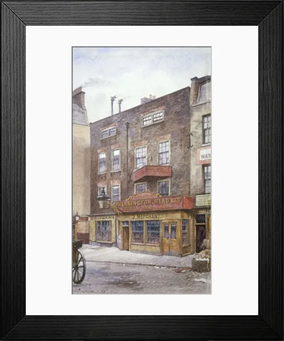 Framed Print : View of the Old Black Jack Inn, Portsmouth Street, Westminster, London, 1883. Artist Framed Print : View of the Old Black Jack Inn, Portsmouth Street, Westminster, London, 1883. Artist