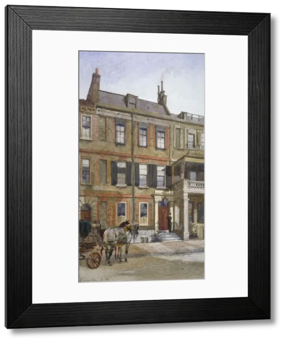 Framed Print : View of no 24 Cheyne Row, Chelsea, London, 1882. Artist: John Crowther Framed Print : View of no 24 Cheyne Row, Chelsea, London, 1882. Artist: John Crowther