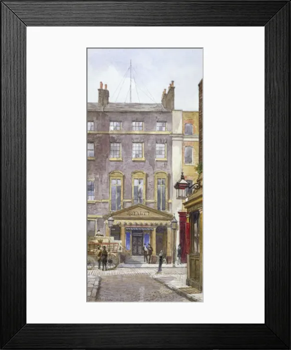 Framed Print : View of the New Royalty Theatre, Dean Street, Westminster, London, 1882 Framed Print : View of the New Royalty Theatre, Dean Street, Westminster, London, 1882