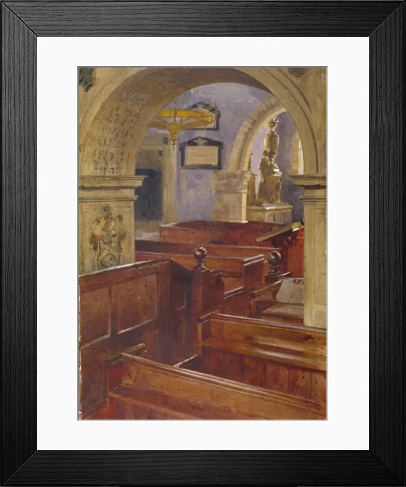 Framed Print : Interior view of All Saints Church, Chelsea, London, 1880. Artist: John Crowther Framed Print : Interior view of All Saints Church, Chelsea, London, 1880. Artist: John Crowther